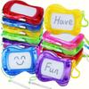 Mini Magnetic Drawing Board for Kids Erasable Travel Doodle Toy Clip-On Backpack Reusable Writing Pad Halloween Christmas Gift