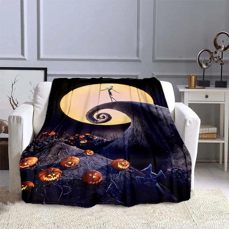 The Nightmare Before Christmas  Printed Blanket Kids Adult Blanket Soft Warm Bedding For Bed Sofa Travel Cover Blanket