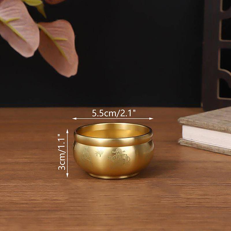 Cornucopia Brass Fortunate Attract Wealth Good Luck Magical Power Treasure Bowls Desktop Small Ornament Home Decor