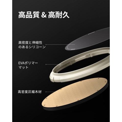 Donner 12-inch White Drum Practice Pad and Snare Drum Stand Kit with Quiet, High-Fidelity Stand, 3 Pairs of Drumsticks, and Storage Bag for Easy Trans