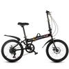 12-20 Inch Unisex Folding Bicycle - Lightweight Portable for Adults & Students
