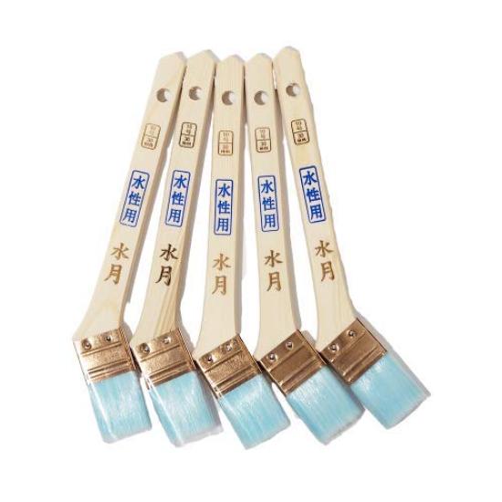 Hakeichi Paint Brush Gold 30mm of Water-Based "Suigetsu" Wrap, (Pack 5)