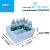 Rectangular Plastic Parts Box with Thickened Walls for Hardware and Tools