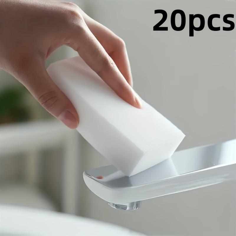 

20 pieces, magic sponge scrub foam cleaning pad, multifunctional household cleaning kitchen dish sponge, suitable for furniture белый