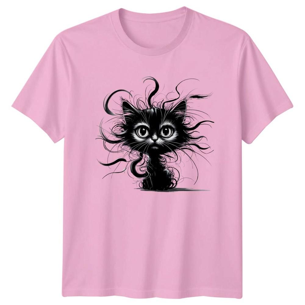 Easily Distracted Sarcastic Cat TShirt Funny Cats Animal And Her