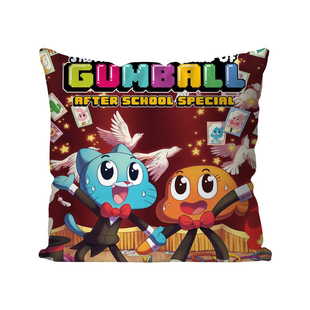 Cartoon The A-Amazing GumbalPillow Case Square Pillow Bedroom Sofa Leisure Comfort Cushion Car Living Room Home Decoration 40X40