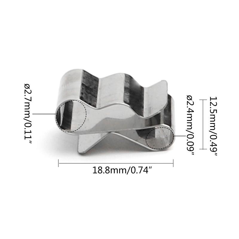 50 Stück Solarmodul Drahtklemmen Edelstahl Kabelklemmen Set PV Modul Kabelmanagement für Solaranwendung Anhänger Boot