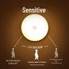 LED Motion Sensor Night Light, USB Rechargeable, Magnetic, Dimmable, 3-Color Cabinet or Bedside Light with Remote Control