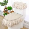 3 PCS/Set European Style Toilet Seat Cushion Bathroom Toilet Seat Cover Lace Home Toilet Seat Cover Fabric Toilet Cover