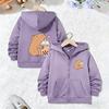 Casual Hoodie Capybara Lovely Design Jacket for Boys Girls Zipper Spring and Autumn Trendy Animal Cartoon Sweatshirts Zip Up