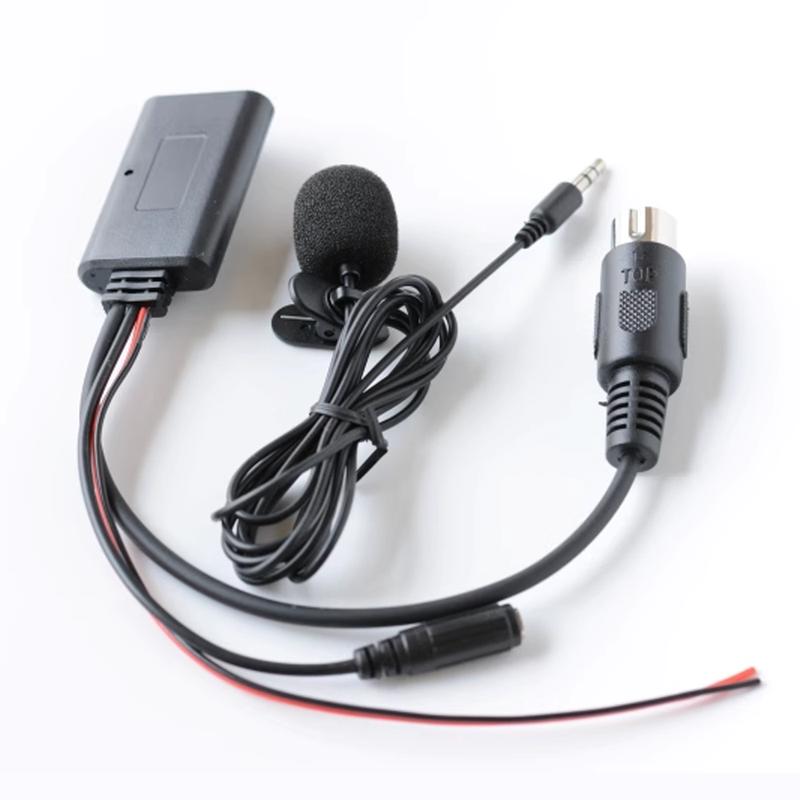 13-pin cd host Bluetooth Adapter Audio Music AUX Cable+Microphone For KENWOOD KRC-553 CA-C2AX KCA-iP500 CA-C1AX