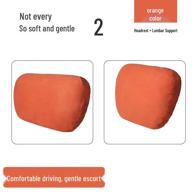 Suede Lumbar Support Pillow for Maybach - Original Neck and Headrest Cushion