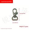 Zinc Alloy Fish Mouth Buckle for Dog Luggage, Shoulder Straps, Keychains, and Webbing.
