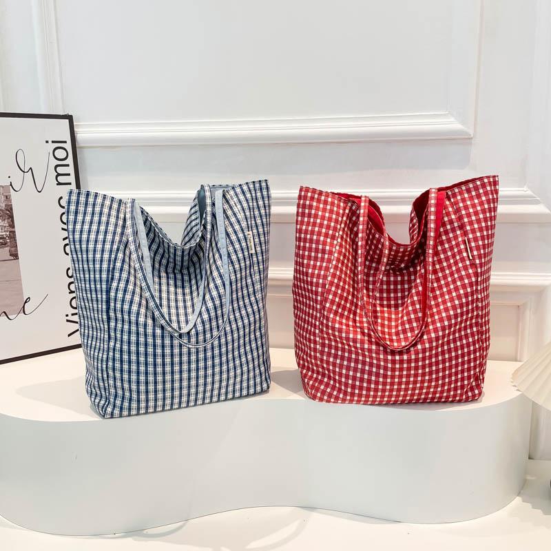 Nyl Solid Color Double-sided Back Shoulder Bags Large Capacity Women's Bags Sale 2026 High Quality Versatile Tote Bags