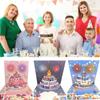 Fireworks Effect Happy Birthday Card Musical and Light Birthday Cake Postcards  Valentine's Day
