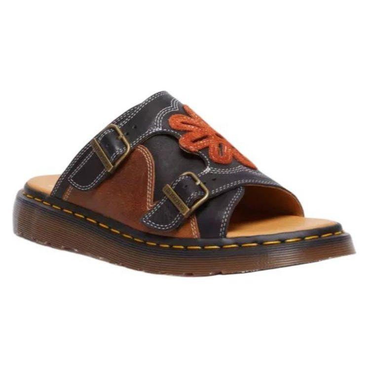 Dr. Martens Simple Versatile Comfortable Slip-Resistant Slide Sandals Unisex Sandals Brown 31719140