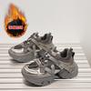 Small size platform silver fashion dad shoes women's new versatile casual shoes heightening lightweight sports shoes trendy shoes