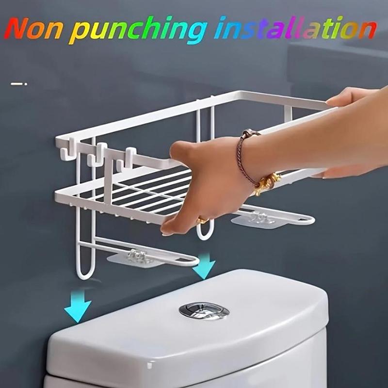 Non Perforated Toilet Storage Rack, Bathroom Miscellaneous Storage Rack, Bathroom Multifunctional Storage Rack, Artifact