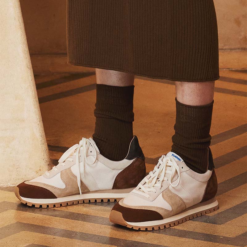 PANE Pace Nostalgia Modell DESERT CAFE Rutschfest Und Atmungsaktiv Niedrige Freizeitschuhe Unisex Mokka PN5098BRN20B