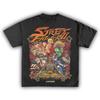 Street Fighter II Characters Graphic T-shirt Men's Women's Casual Cotton Streetwear Short Sleeve O-neck Tee