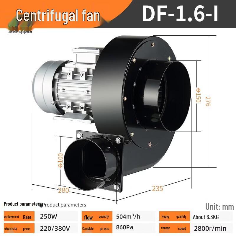 Junshuo Industrial High-Temperature Centrifugal Blower Fan