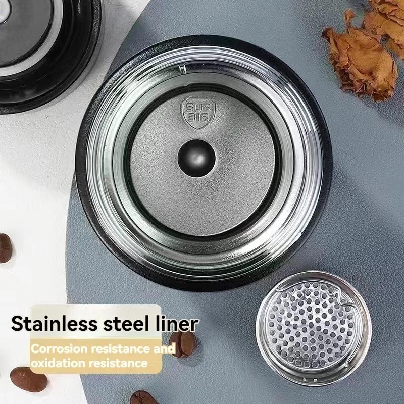 480ML Thermal Bottle Insulated Cup Thermos Flask Stainless Steel Leak-proof Vacuum Kettle Coffee Thermos Mug Portable Travel Cup