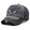 Washed Cloth Cow Head Baseball Cap Color Matching Versatile Denim Cap Casual Sunshade Sun Protection Hat