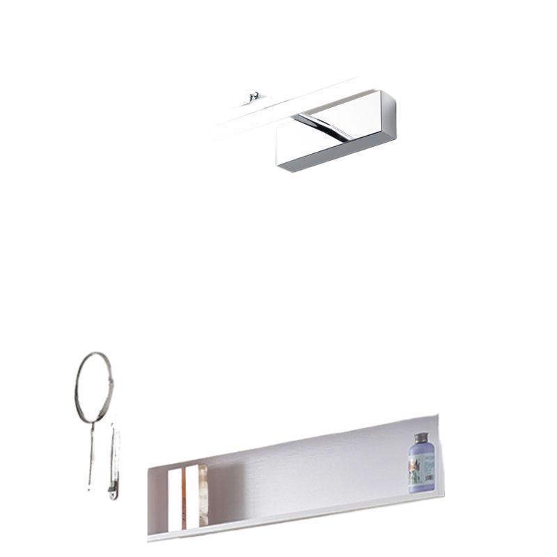 Nordic Minimalist Bathroom LED Telescopic Mirror Cabinet Vanity Light, Three-Color Wall Light for Bathroom.