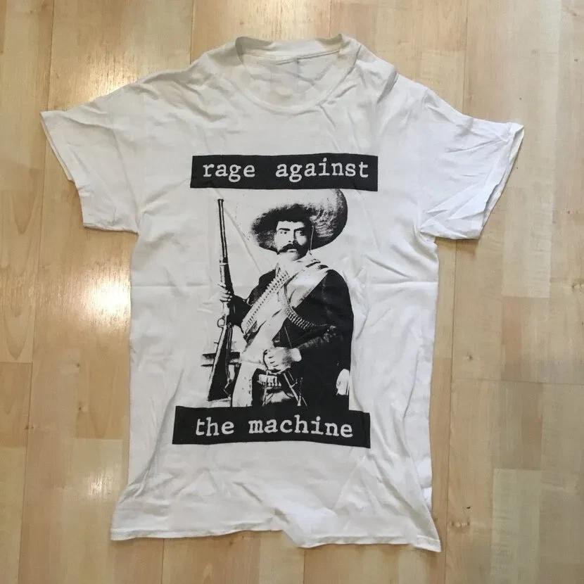

Rage Against The Machine Сапата Унисекс Футболка Полный Размер Мужская Футболка Черная Повседневная Хлопковая Футболка с Круглым Вырезом Мужская Женская Летняя 4XL