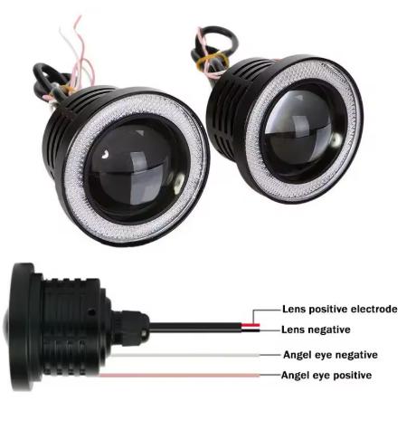 Waterproof Headlights Daytime Running DayLight Turn Signal Trunk Led Car COB Auto DRL Led 12V HeadLamps Angel Eyes Fog Lamp