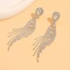 Temperament retro jewelry fashion bride Joker Earrings studded tassel earrings