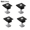 4Pcs Solar Panel Bracket Fixing PV End Clamp Middle Clamp Mounting 30mm/35mm Black