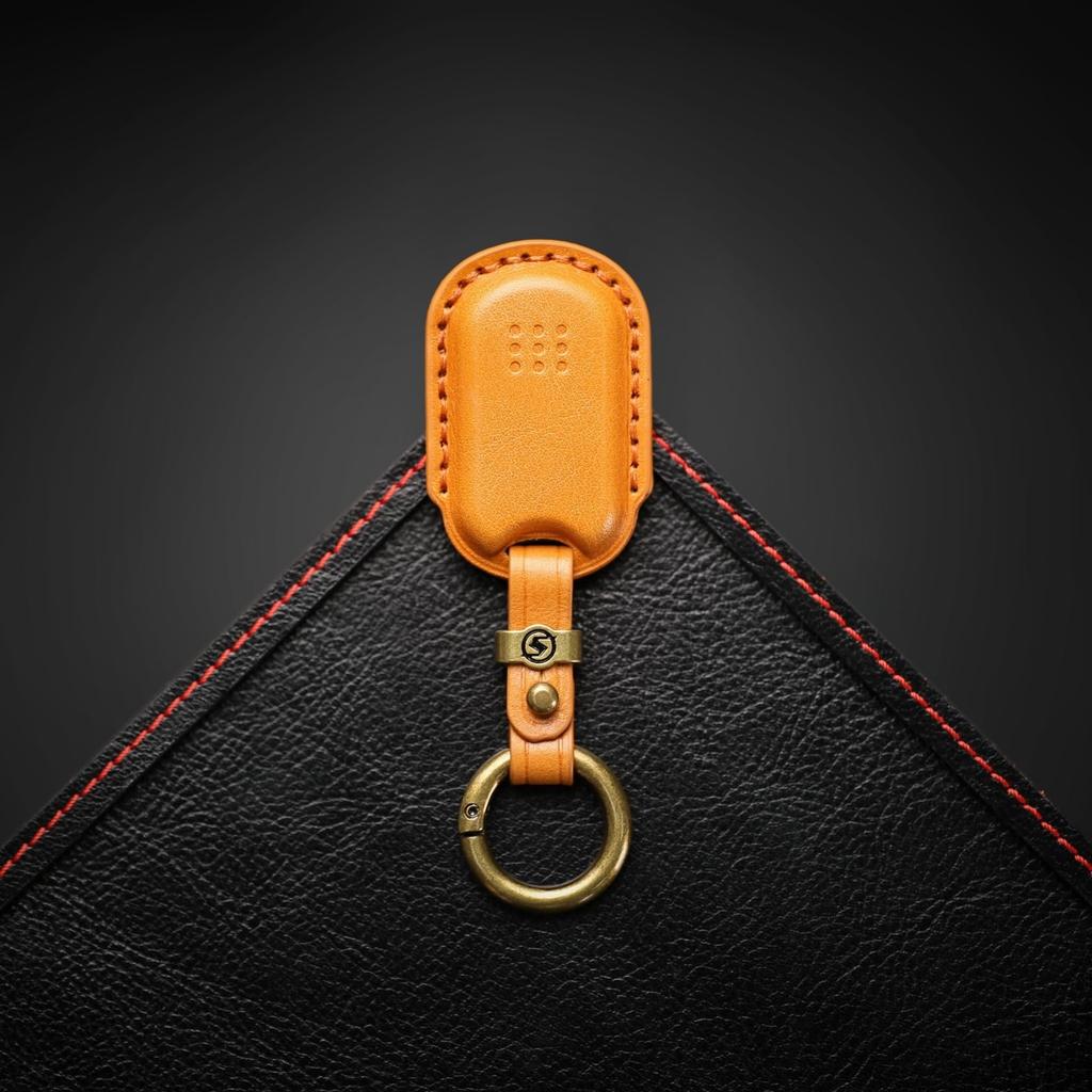 [smasol] YKK Compatible Tag Key Cover, High Quality Genuine Leather