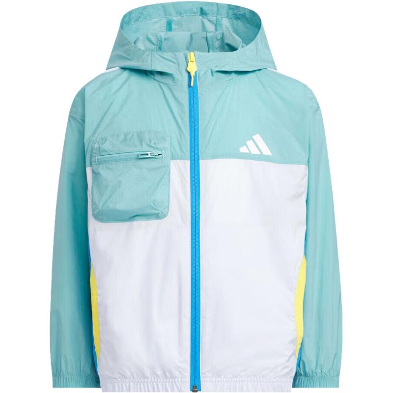 Adidas Kids  Lightweight Hooded Sport Jacket 152CM