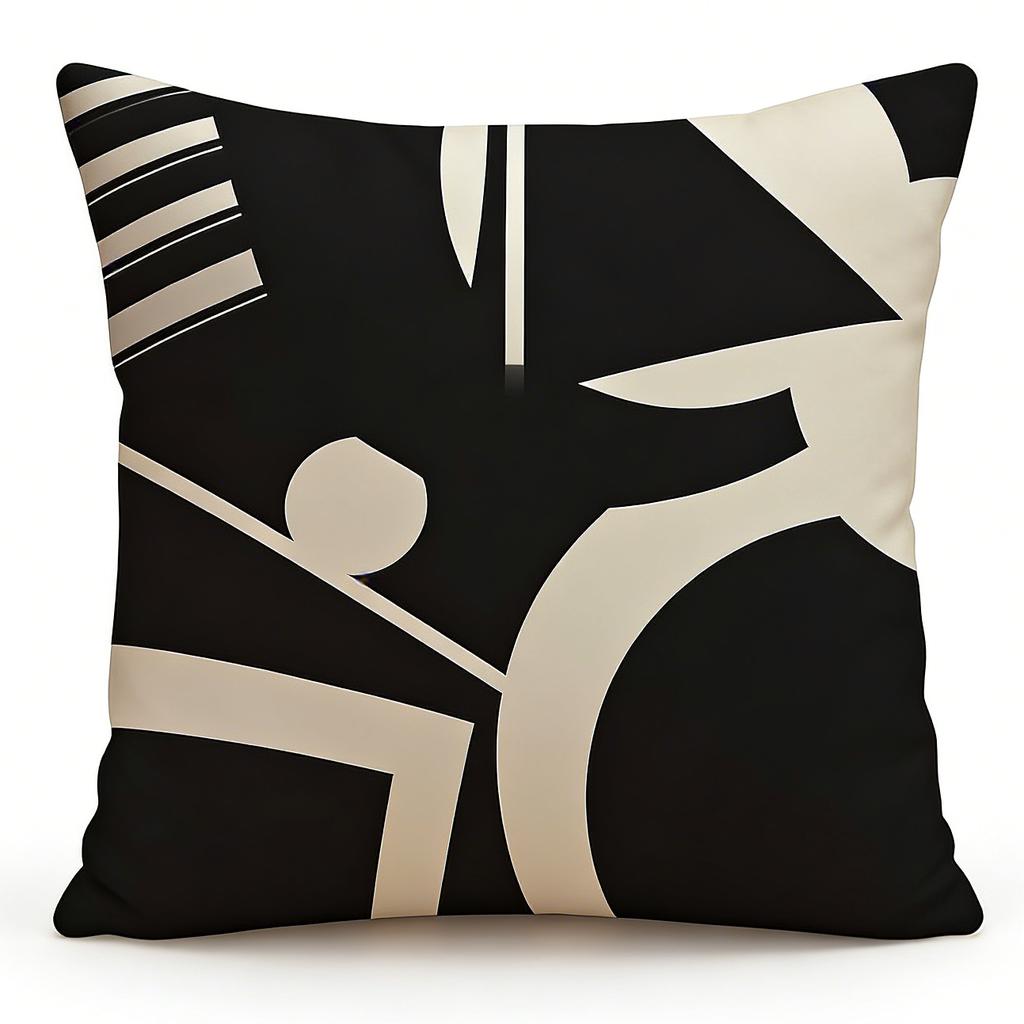 Home Decor Geometric & Leafy Patterned Cushion Covers Pattern Cushion Cover Suitable for Sofa Bedroom Car Pillow Cover