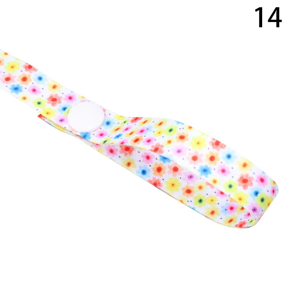 1pc Baby Stroller Accessories Teether Pacifier Bottle Anti-lost Chain Strap Holder Belt Colorful Pacifier Clip For Stroller