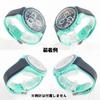 Swatch X OMEGA Rubber Strap with Blue Turquoise D-Buckle (Dark & Green/POLAR LIGHTS)
