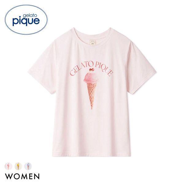 Gelato Pique Women s Cool Touch Sorbet One Point T-Shirt Gelato Pique Pajamas Room Wear gelato pique