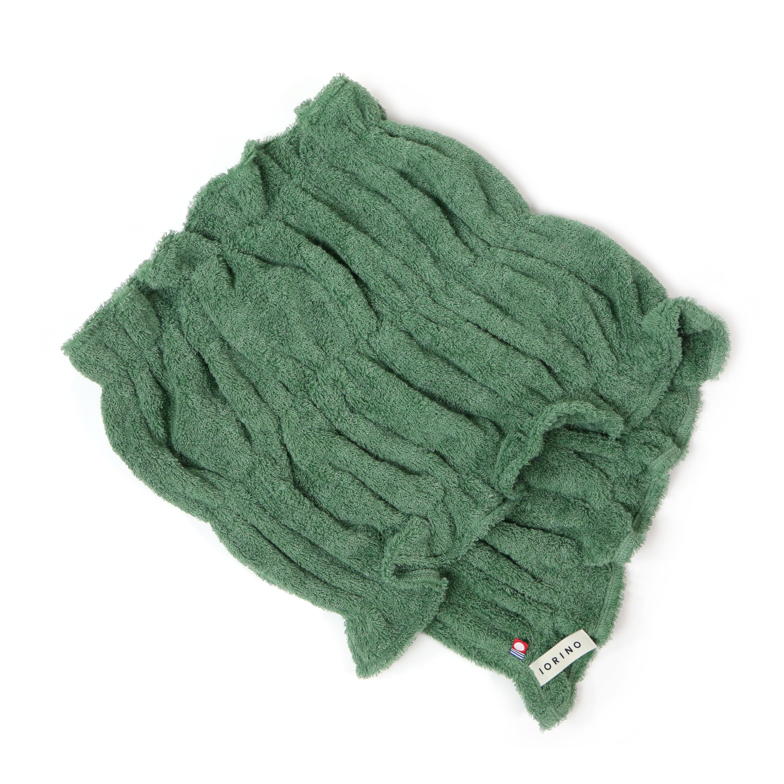 Iori Sugusara Hair Drying Towel, Leaf Design, Quick-Drying, Absorbent, Imabari Towel, Cotton