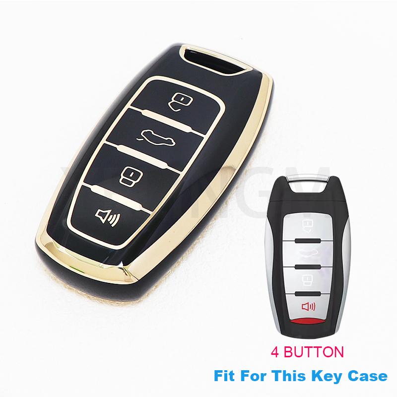Husă TPU cu 4 Butoane pentru Cheie Auto pentru Great Wall Haval Jolion 2022 F5 F7 F7X F7H H2S GMW Dargo H6 H7 H4 H9 Carcasă Fob Accesorii