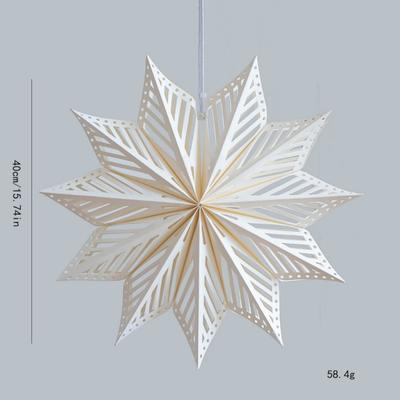 Snowflake Hanging Decorations Tangles Resistant Paper Craft for Tree Ceiling Window Accent Christmas Tree Accessories J0MC