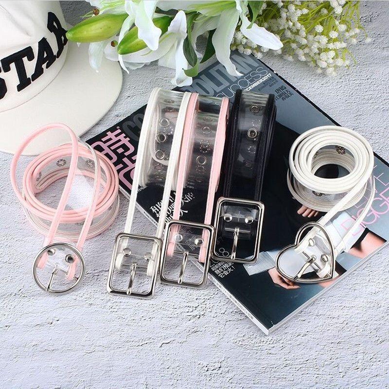 Modern Transparent Waist Belt For Women With Stylish Buckles For Casual And Looks Dressy