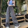 American Retro Cargo Pants for Women  Wasteland Style Loose Straight HighWaist Versatile Athletic Casual WideLeg Trousers