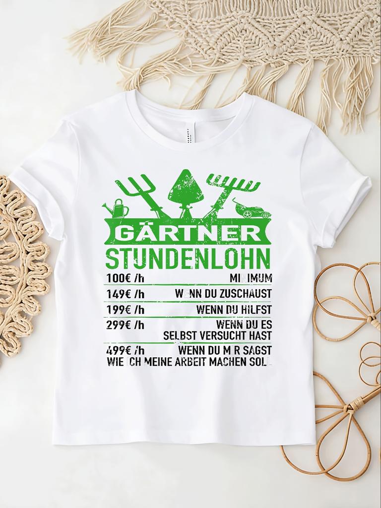 Gardener Hourly Gardening Hobby Gardener for men women Unisex All Season Funny Unisex All Unisex All T-Shirt