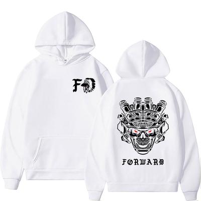 Forward Observations Group Skull Double Sided Print Hoodie Men's Women's Sweatshirt Fleece Oversized Couples Streetwear