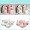 Cute Bunny Hole Slides For Women Girls Summer Non Slip Comfortable Housewear