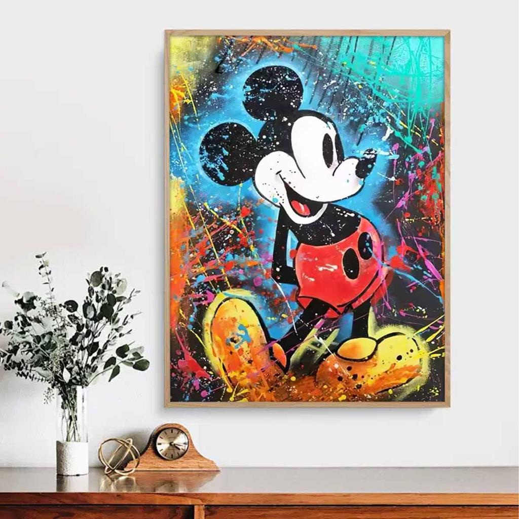 DIY Diamond Painting A Happy Mouse Cross Stitch Kit Mosaic Art Diamond Painting Full Circle Diamond Home Decoration