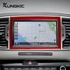 Car Central Control Screen Real Soft Carbon Fiber Sticker for KIA Sportage 2017 2018  LHD RHD Interior Trim Accessories