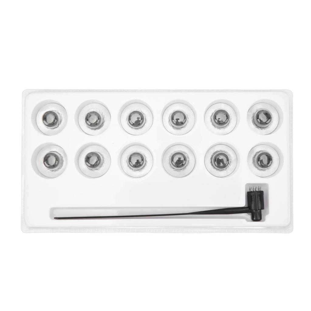 Seven Star Needle Hammer Stainless Steel Plum Blossom Dermal Hammer with 12 Replace Heads