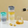 Grande Stampo per Cubetti di Ghiaccio Sferici in Silicone con Coperchio Sigillato Grande Stampo Sferico Rotondo per Whiskey Cocktail Maker di Palline di Ghiaccio a Rilascio One-Click